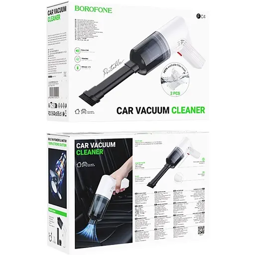 Автомобільний пилосос Borofone FC4 Diamond brushless White (6941991119101) - фото 8