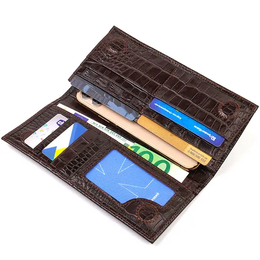 Мужской кожаный кошелек Canpellini 9.2х18.8х1 см acs0025608 - фото 4