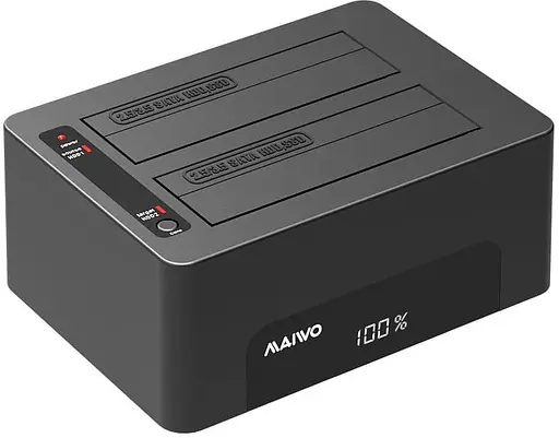 Внешний карман Maiwo клонир. для 2*HDD 2,5"/3,5" SATA/SSD через USB3.0 (K3082A) - фото 1