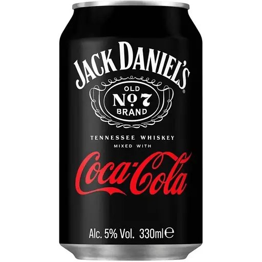 Напиток слабоалкогольный Jack Daniel's & Cola ж/б, 0,33 л, 5% (878964)