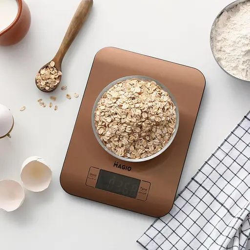 Электронные весы для взвешивания продуктов Magio MG-798 с LCD дисплеем сенсорные весы для дома до 5кг. - фото 6