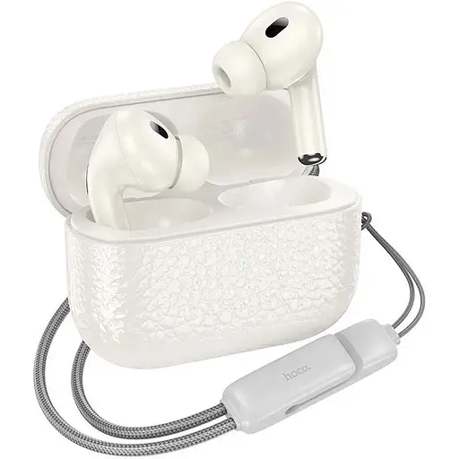 Бездротові TWS навушники Hoco EQ9, вакуумні, BT5.3, 40mAh, 300mAh, 7h, milky white