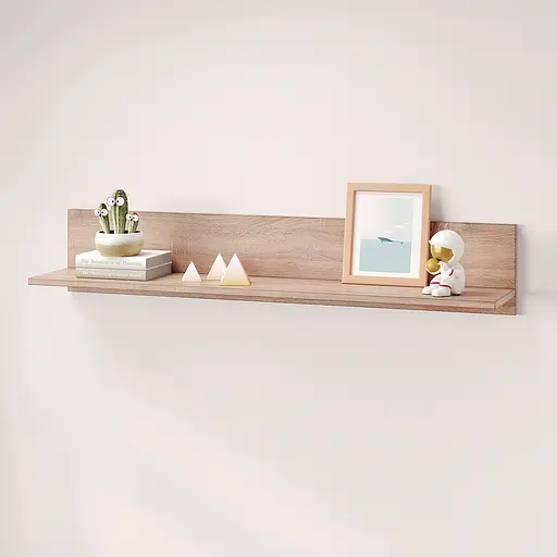 Полка открытая MebelStar Лилу 110x22x20 см Дуб сонома (MBS-1359) - фото 2