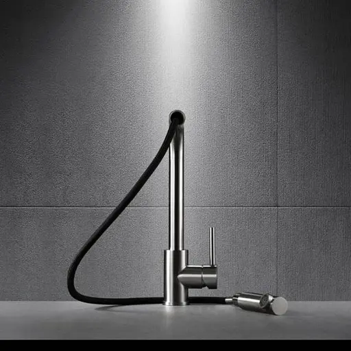 Змішувач для кухні Imex S316 з висувним виливом нержавіюча сталь GCE006/AC Нержавіюча сталь - фото 4