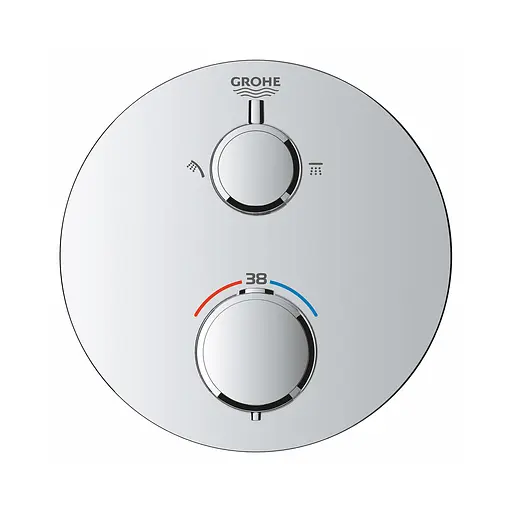 Душова система прихованого монтажу термостатична Grohe QuickFix Precision з Vitalio Rain Mono 310 34880000, Хром - фото 5