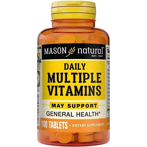Вітаміни та мінерали Mason Natural Daily Multiple Vitamins, 100 таблеток