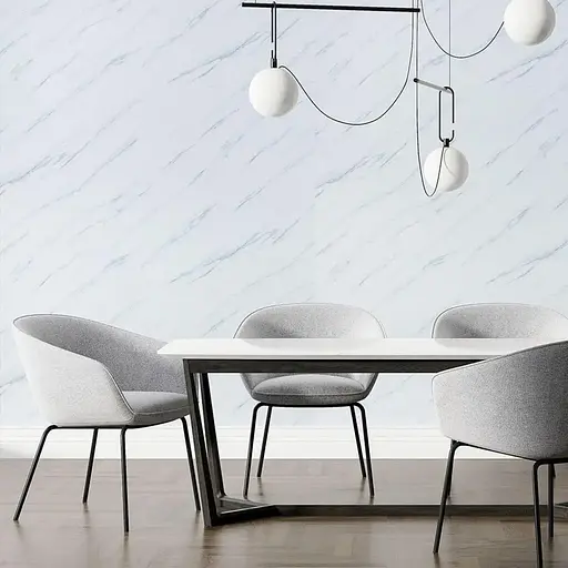 Плита Wall Sticker декоративна ПВХ 1.22х2.44 м 3 мм грецький білий мармур SW-00001402 - фото 8