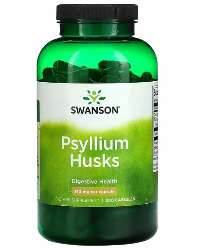 Лушпиння подорожника Swanson Psyllim Husks 610 mg 300 caps (1086-100-79-4183405-20)