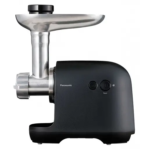 Panasonic Мясорубка, 1700Вт, 3кг/мин, 3 решётки, насадка для колбас, пластик, черный - фото 3