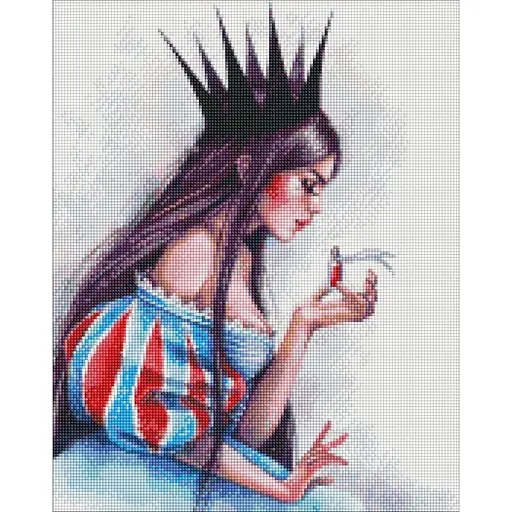 Алмазна мозаїка Небезпечна краса lesya_nedzelska_art Ідейка AMO7418 40х50 см
