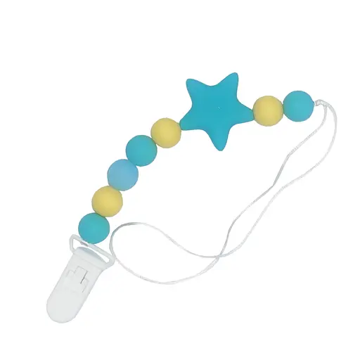 Цепочка для пустышки «Звезда» MGZ-0512(Green) силиконовая