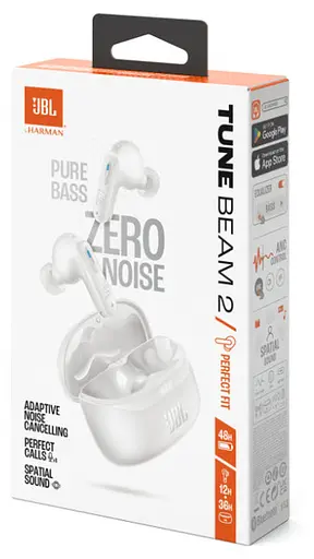 Гарнитура JBL TUNE BEAM 2 White (JBLTBEAM2WHT) - фото 11