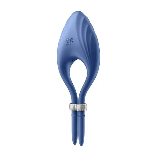 Эрекционное кольцо Satisfyer Duelist Ring Vibrato 14.2 см синий - фото 2