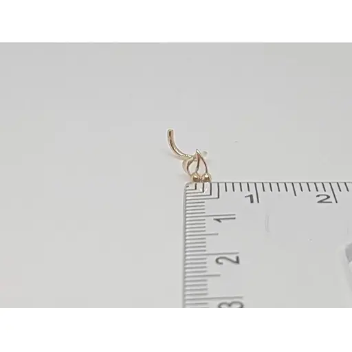 Золотая серьга-пирсинг в нос Dear. 1027 - фото 4