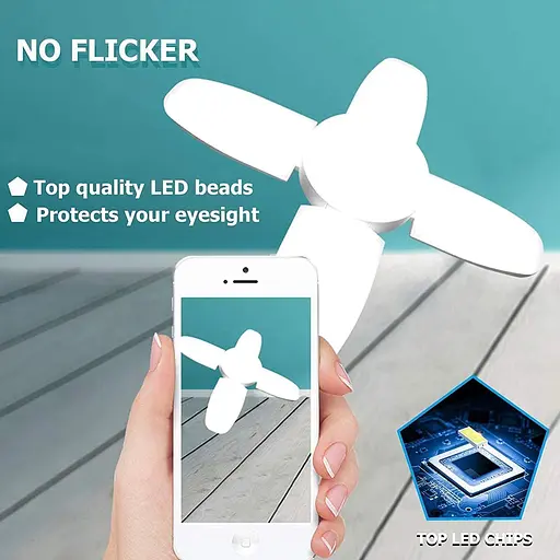 Светодиодный светильник для гаража HZSANUE B22 Bayonet 60 Вт, 6500 К, дневной свет, белый, 6800 лм. - фото 3