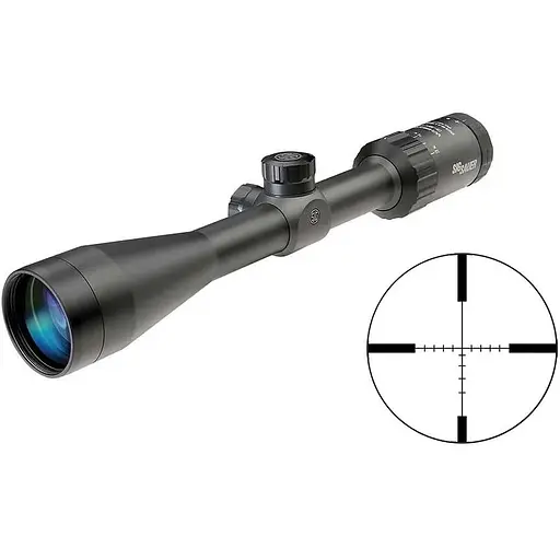 Оптический прицел SIG Optics Whiskey 3 3-9x40 (25,4 мм) SFP, BDC-1 QUADPLEX