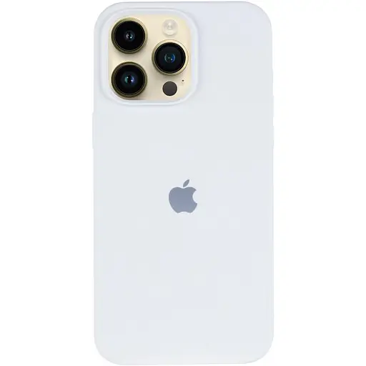 Чохол Epik Silicone Case AA Logo with MagSafe для Apple iPhone 13 Pro Max 6.7 Білий/White - фото 2