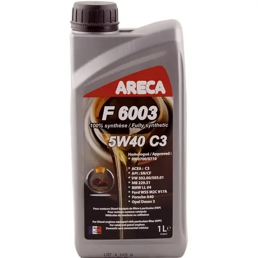 Моторна олива Areca F6003 5W-40 C3, 1 л