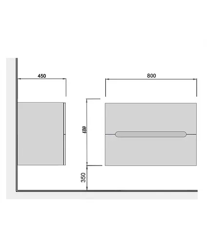 Тумба Мойдодир Octavio 80-A під умивальник/стільницю Білий - фото 2