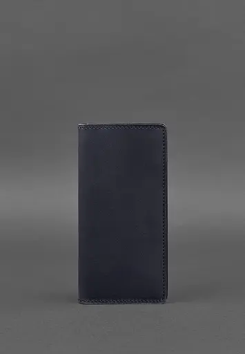 Кожаный портмоне-купюрник 11.0 темно-синий Crazy Horse - фото 2