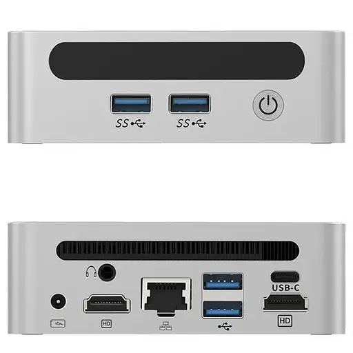 Міні-Пк GenMachine Ren 4000 / Ryzen 5 4600H / RAM 16GB / SSD 256GB / LAN / Wi-Fi / Bluetooth / Windows 11 Pro / Сірий - фото 6