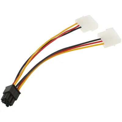 Кабель живлення для відеокарти 6-pin to 2x4-pin F Molex - фото 3