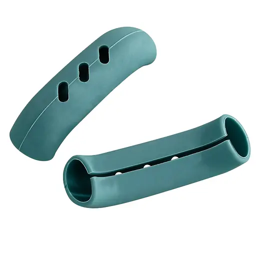 Силиконовые накладки прихватки для горячих ручек кастрюли и сковороды (набор из 2 шт.), Kitchen Master Зелёный 87266 - фото 1