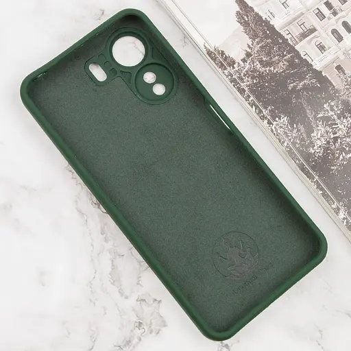 Чохол Silicone Cover Lakshmi Full Camera (AA) для Oppo A60 4G Зелений / Dark green - фото 2