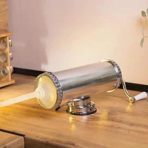 Шприц ковбасний Yiwu горизонтальний із нержавіючої стал на 2 кг 10 см (16788-2) - фото 9