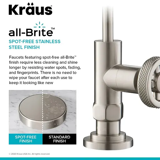 Кран кухонний до фільтру Kraus Urbix FF-101SFS Нержавіюча сталь - фото 5