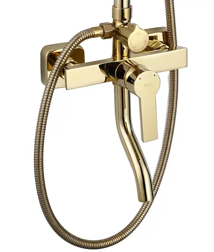 Душова система Rea Argus gold з виливом REA-P7840, Золотий - фото 2