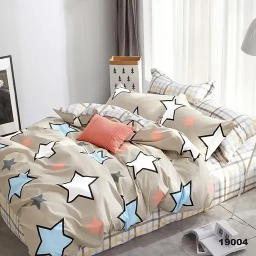 Комплект постільної білизни Viluta двоспальний ранфорс 19004 100% бавовна - фото 1