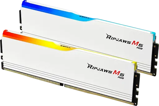 Оперативна пам'ять G.Skill 32GB (2x16GB) DDR5 6400MHz Ripjaws M5 RGB White (F5-6400J3648F16GX2-RM5RW)