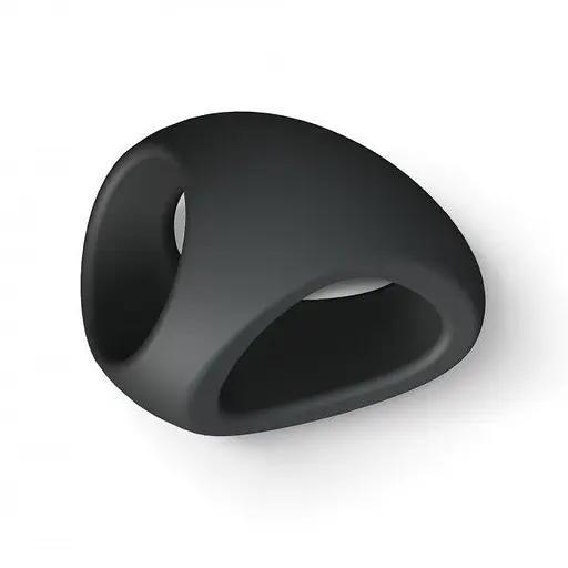 Ерекційне кільце Love To Love Flux Ring подвійне Black Onyx - фото 6