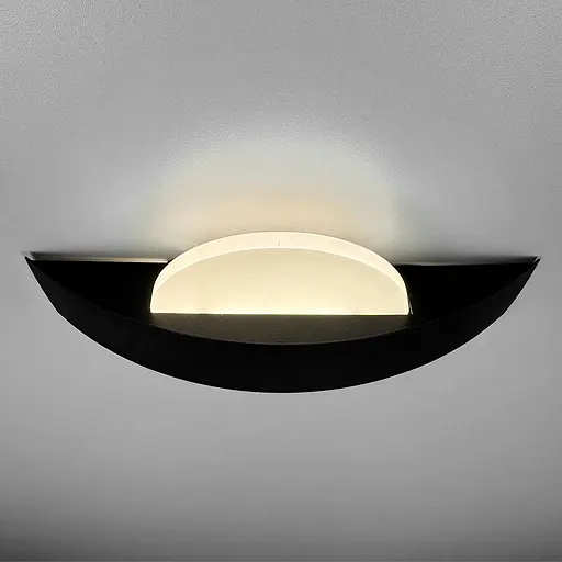 Чорне бра з овальним розсіювачем Line F Арт. W 206 - 250*130 BK - фото 5