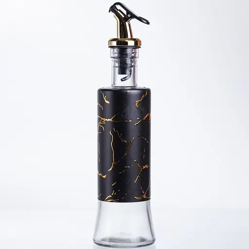 Бутылка для масла с дозатором 300 мл черный мрамор HP-1344 - фото 4