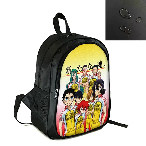 Рюкзак городской/школьный 38×28см с принтом Аниме Боягузливый велосипедист/Yowamushi Pedal детский, подростковый, мужской (4119)