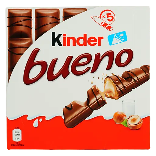 Вафли Kinder Bueno с молочно-ореховой начинкой (948826)