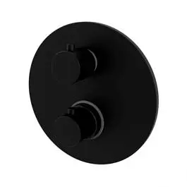 Термостат для душу на 3 споживача Paffoni Light black matt LIQ019NO, Чорний матовий - фото 2