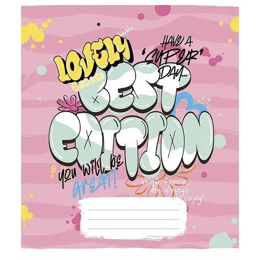 Зошит учнівський "Graffiti style" 048-3327L-2 у лінію, 48 аркушів