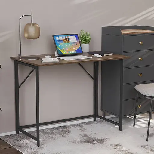 Стіл розкладний Моріс Ferrum-decor 750x1000x600 Чорний метал ДСП Дуб Сонома Трюфель 16 мм (FRD-104673)