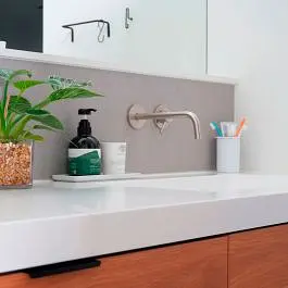 Смеситель для раковины настенный Paffoni Light излив 178 мм steel LIG105ST70, Нержавеющая сталь - фото 2