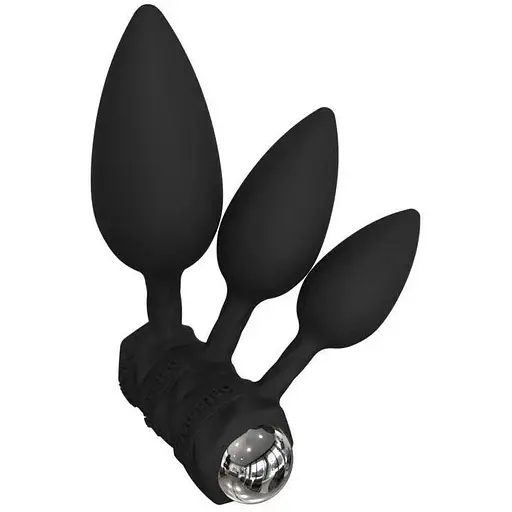 Набір анальних вібропробок Bathmate Anal Training Plugs VIBE діаметр 2.5 см 3.1 см 3.8 см - фото 3