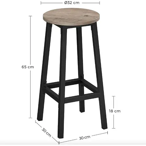 Барный стул Leobert Halmar 2 штуки в стиле Loft - фото 7