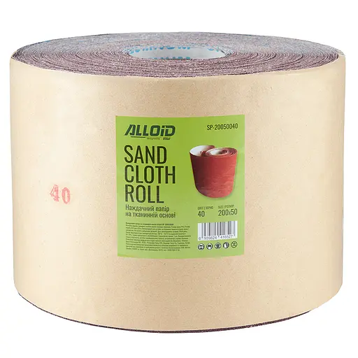 Наждачний папір Alloid Building Tools на тканинній основі 200 мм х 50м зерно 40 (SP-20050040) - фото 3