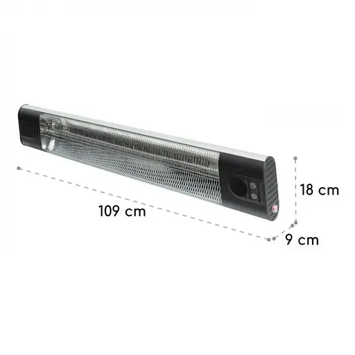 Инфракрасный обогреватель Blumfeldt Silver Bar 3000 (10034206) - фото 2