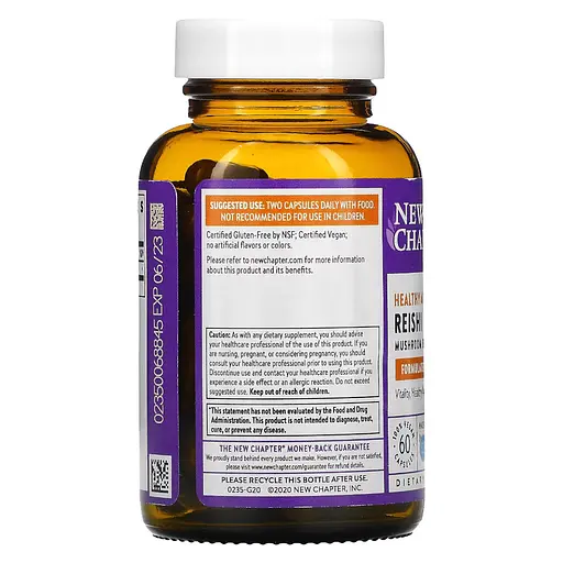 Натуральна добавка New Chapter Reishi, 60 капсул - фото 2