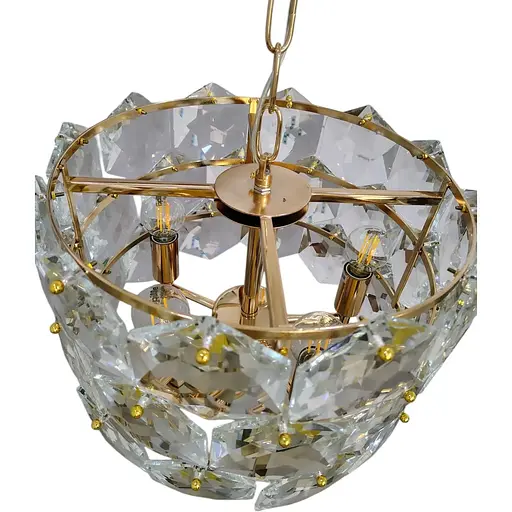 Кришталева підвісна люстра Brille BCL-736S/5 E14 FGD - фото 3