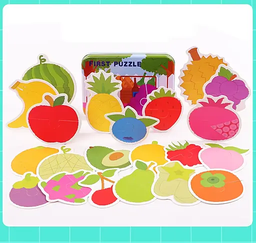 Пазли дитячі в металевому пеналі, MD1885 (В асортименті) - фото 5