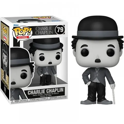 Коллекционная  фигурка   Funko Pop Чарли Чаплин  Charlie Chaplin  10 см FP CC 79 - фото 1